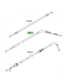 Câble d'embrayage Kawasaki Z750 (2007-2012) | Réf. 540110090