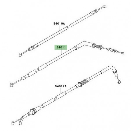 Câble d'embrayage Kawasaki Z750 (2007-2012) | Réf. 540110090