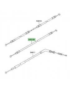 Câble de fermeture de selle arrière Kawasaki Z750 (2007-2012) | Réf. 540100048