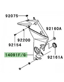 Cache pivot gauche Kawasaki Z750 (2007-2012) | Moto Shop 35