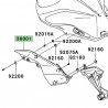 Cache latéral sous réservoir gauche Kawasaki Z750 (2007-2012) | Moto Shop 35