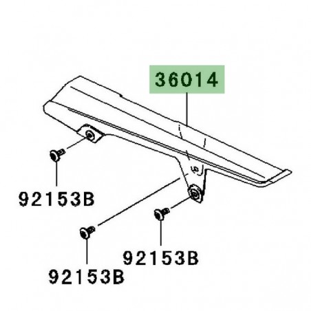 Protège chaîne Kawasaki Z750 (2007-2012) | Réf. 360140025