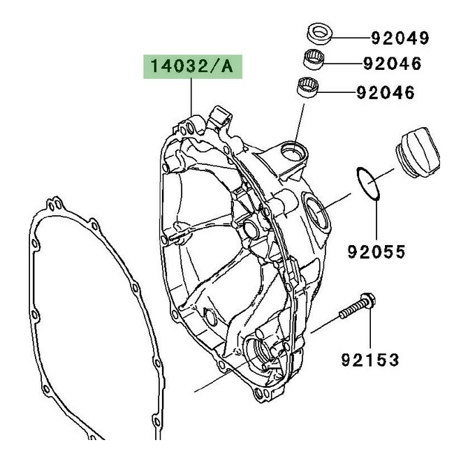 Carter d'embrayage Kawasaki Z750 (2007-2012) | Moto Shop 35