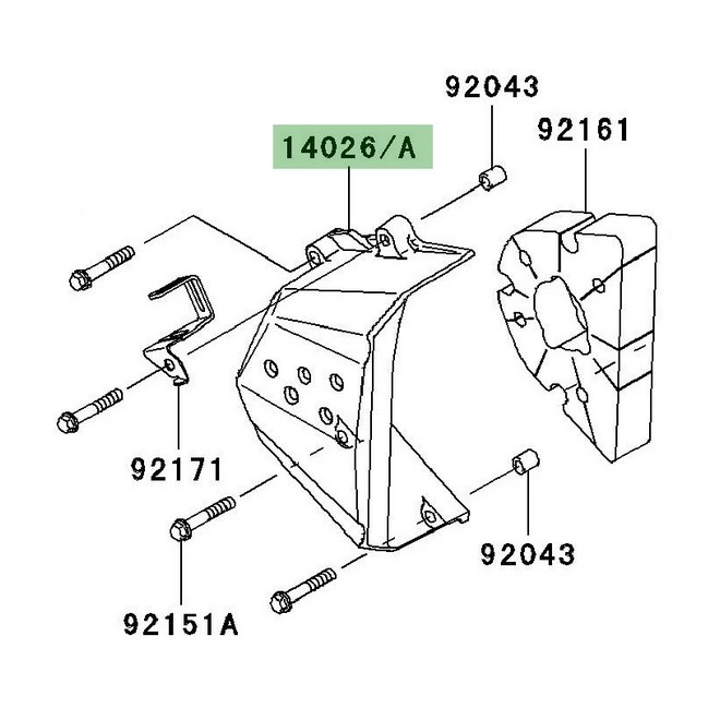 Carter de pignon de sortie de boîte Kawasaki Z750 (2007-2012) | Moto Shop 35