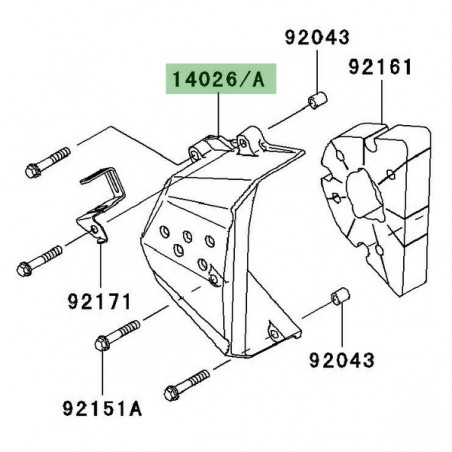 Carter de pignon de sortie de boîte Kawasaki Z750 (2007-2012) | Moto Shop 35