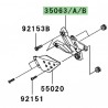 Platine repose-pieds avant Kawasaki Z750 (2007-2012)