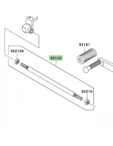 Tige de sélecteur Kawasaki Z750 (2007-2012) | Réf. 391100021