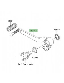 Sélecteur de vitesse Kawasaki Z750 (2007-2012) | Réf. 132360142