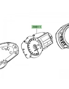 Compteur seul Kawasaki Z750 (2007-2012)