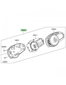 Ensemble compteur Kawasaki Z750 (2007-2012) | Moto Shop 35