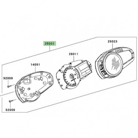Ensemble compteur Kawasaki Z750 (2007-2012) | Moto Shop 35