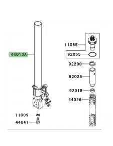 Tube de fourche Kawasaki Z750 ABS (2007-2012)