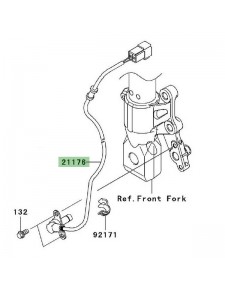 Câble ABS roue avant Kawasaki Z750 (2007-2012) | Réf. 211760083