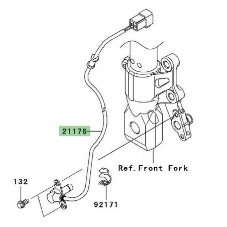 Câble ABS roue avant Kawasaki Z750 (2007-2012) | Réf. 211760083