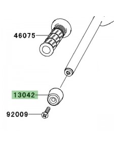 Embout de guidon Kawasaki Z750 (2007-2012) | Réf. 130421005