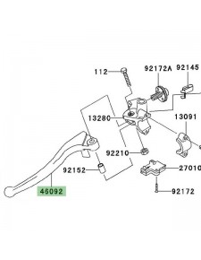 Levier d'embrayage Kawasaki Z750 (2007-2012) | Réf. 460920003