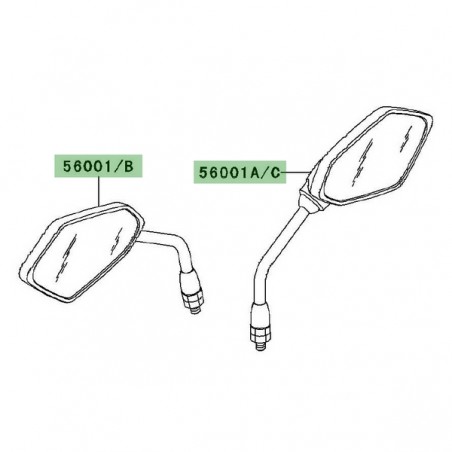 Levier de frein Kawasaki Z750 (2007-2012) | Moto Shop 35