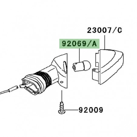 Ampoule clignotants avant et arrière Kawasaki Z750 (2007-2012) | Réf. 920690003