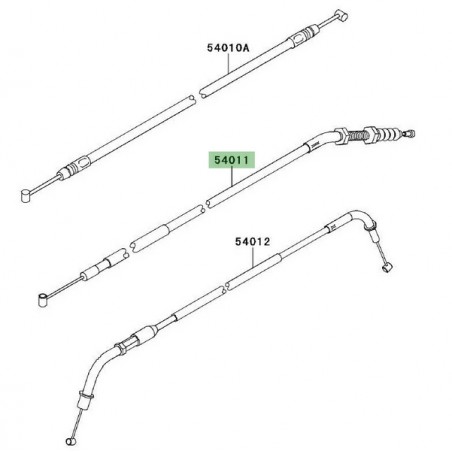 Câble d'embrayage Kawasaki Z750R (2011-2012) | Réf. 540110553