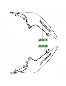 Autocollant "Z750R" coque arrière Kawasaki Z750R (2011-2012) | Moto Shop 35
