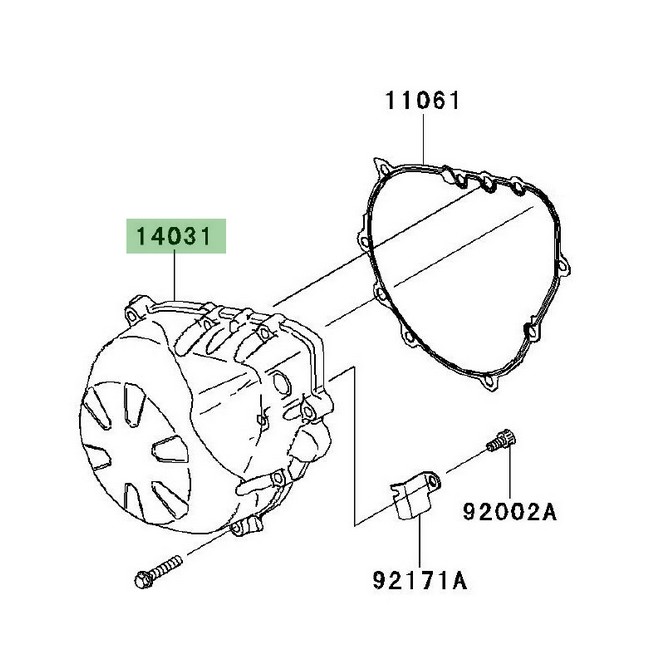 Carte d'alternateur Kawasaki Z50R (2011-2012) | Réf. 140310553