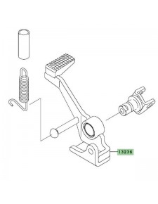 Pédale de frein arrière Kawasaki Z750R (2011-2012) | Réf. 132360196