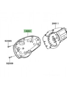 Dessous de compteur Kawasaki Z750R (2011-2012) | Réf. 140910711