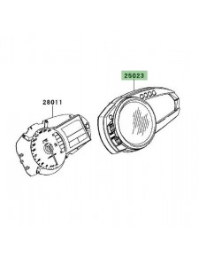 Dessus de compteur Kawasaki Z750R (2011-2012) | Moto Shop 35