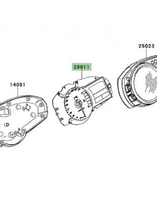 Compteur seul Kawasaki Z750R (2011-2012)