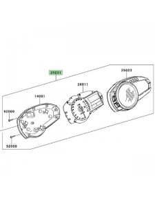 Ensemble compteur Kawasaki Z750R (2011-2012)