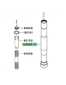 Fourreau de fourche Kawasaki Z750R (2011-2012)