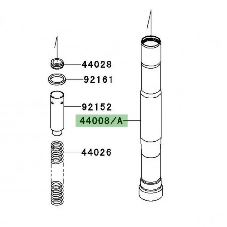 Fourreau de fourche Kawasaki Z750R (2011-2012) | Moto Shop 35