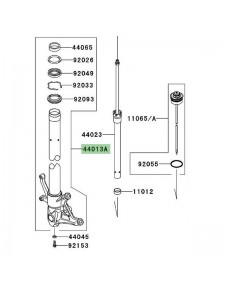 Tube de fourche Kawasaki Z750R ABS (2011-2012)