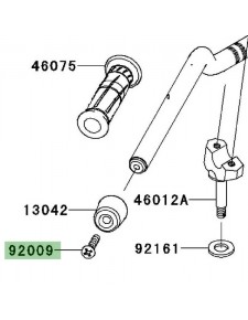 Vis de fixation embout de guidon Kawasaki Z750R (2011-2012)