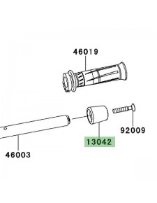 Embout de guidon Kawasaki Z750R (2011-2012) | Réf. 130421005