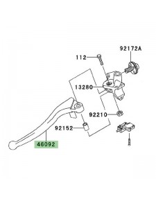 Levier d'embrayage Kawasaki Z750R (2011-2012) | Réf. 460920003