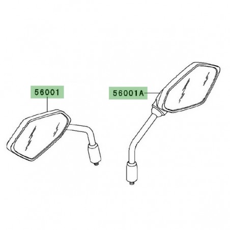 Rétroviseur Kawasaki Z750R (2011-2012) | Moto Shop 35