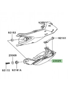 Feu arrière Kawasaki Z750R (2011-2012) | Réf. 230250059