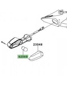 Ampoule (12V/10W) de clignotants Kawasaki Z750R (2011-2012) | Réf. 920690106