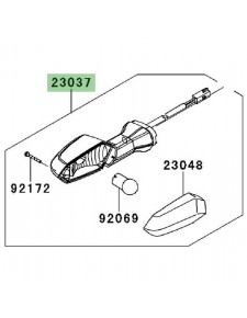 Clignotant arrière gauche Kawasaki Z750R (2011-2012) | Réf. 230370237