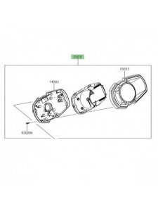 Ensemble bloc compteur Kawasaki Versys-X 300 (2017-2018) | Réf. 250310739