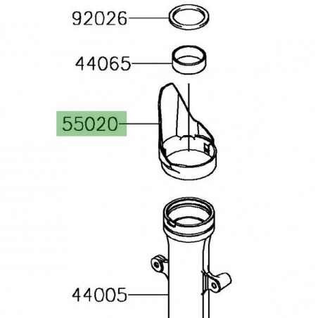 Protection de fourche Kawasaki Versys-X 300 (2017-2018) | Réf. 550201996