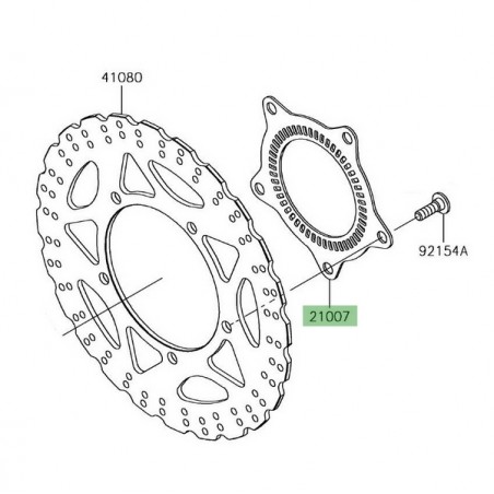Cible ABS avant Kawasaki Versys-X 300 (2017-2018) | Réf. 210070578