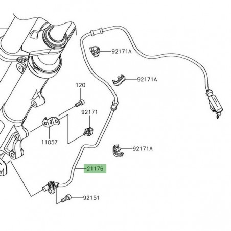 Câble ABS avant Kawasaki Versys-X 300 (2017-) | Réf. 211760842