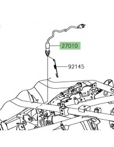 Contacteur de frein arrière Kawasaki Versys-X 300 (2017-2018) | Réf. 270100726