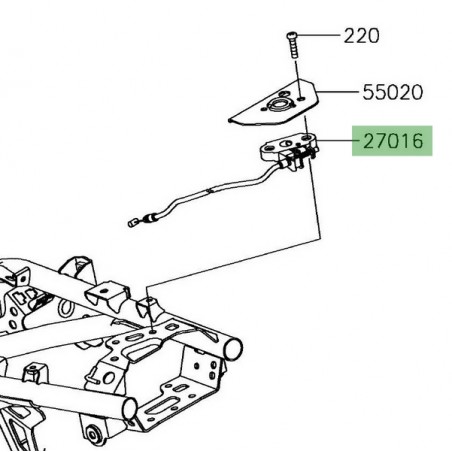 Câble fermeture de selle Kawasaki Versys-X 300 (2017-2018) | Réf. 270160089