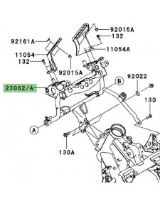 Support tête de fourche Kawasaki Versys 650 (2007-2009) | Réf. 230620051