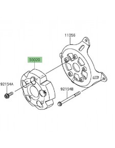 Partie plastique pare-carters Kawasaki Z800 (2013-2016)