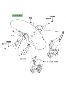 Garde-boue avant Kawasaki Versys 650 (2007-2009) | Moto Shop 35