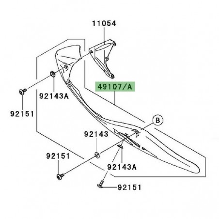 Sabot moteur gauche Kawasaki Versys 650 (2007-2009) | Moto Shop 35